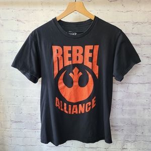 Star Wars Rebel Alliance Logo Graphic Print Tee Medium 21x26